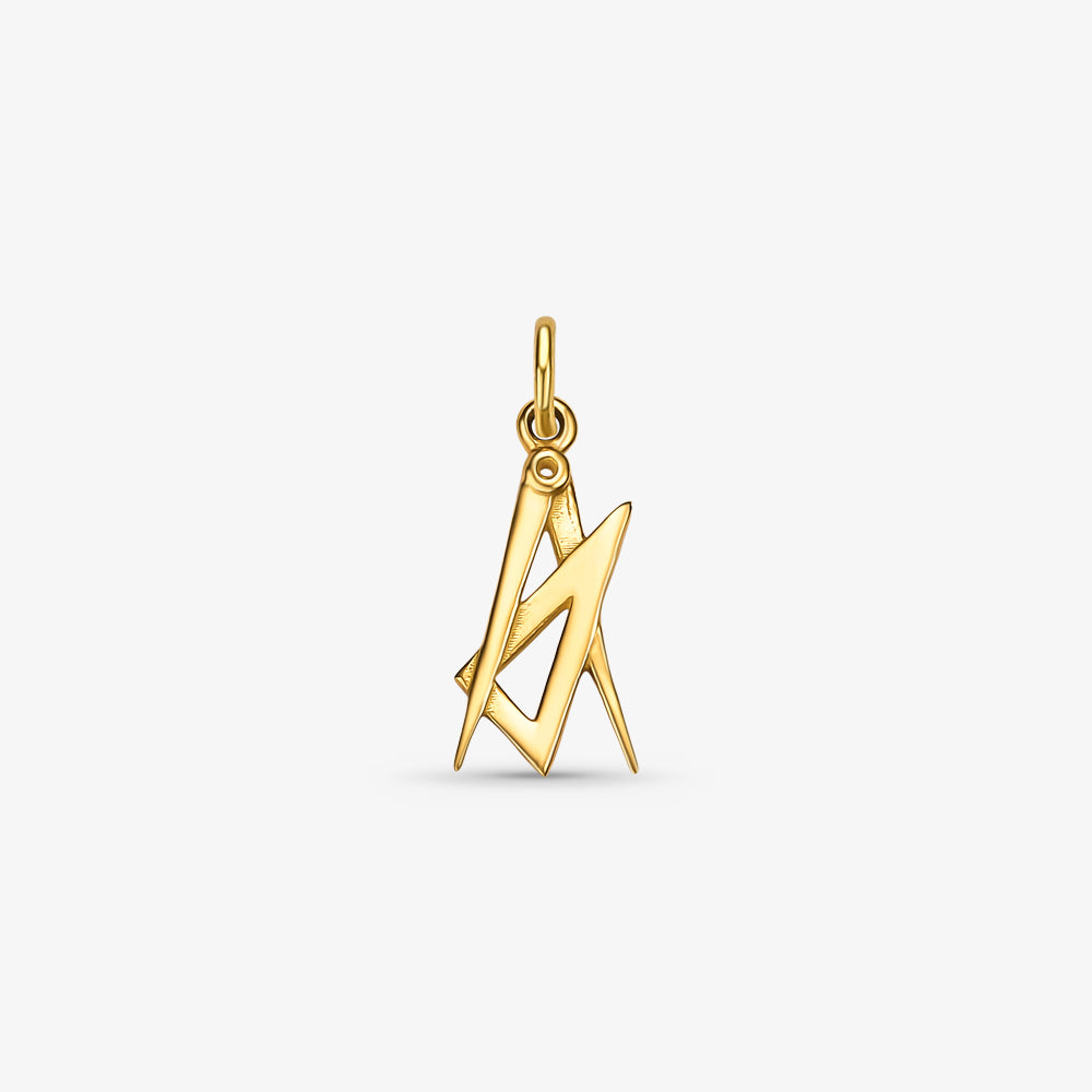 Pingente Profissão Arquitetura em Ouro Amarelo 18K