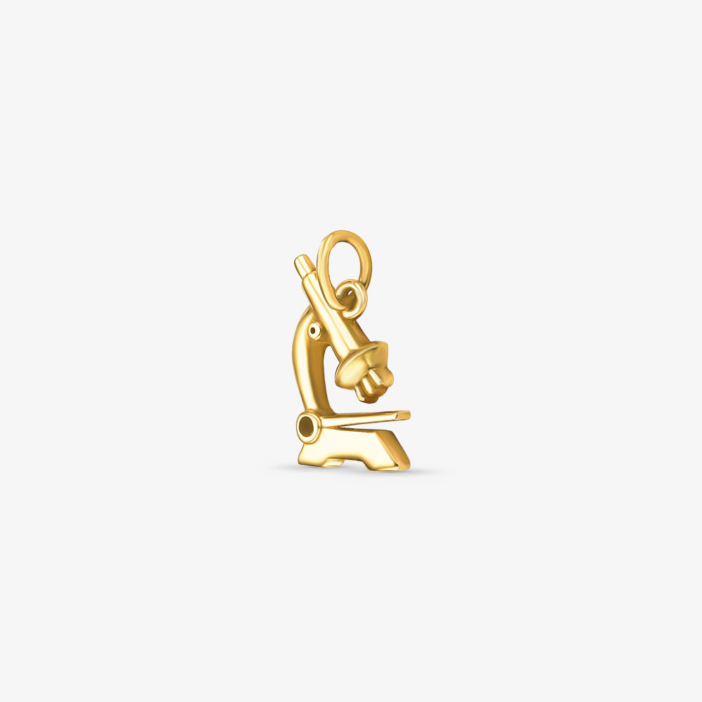 Pingente Profissão Bioquímica em Ouro Amarelo 18K