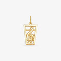 Pingente Profissão Músico em Ouro Amarelo 18K