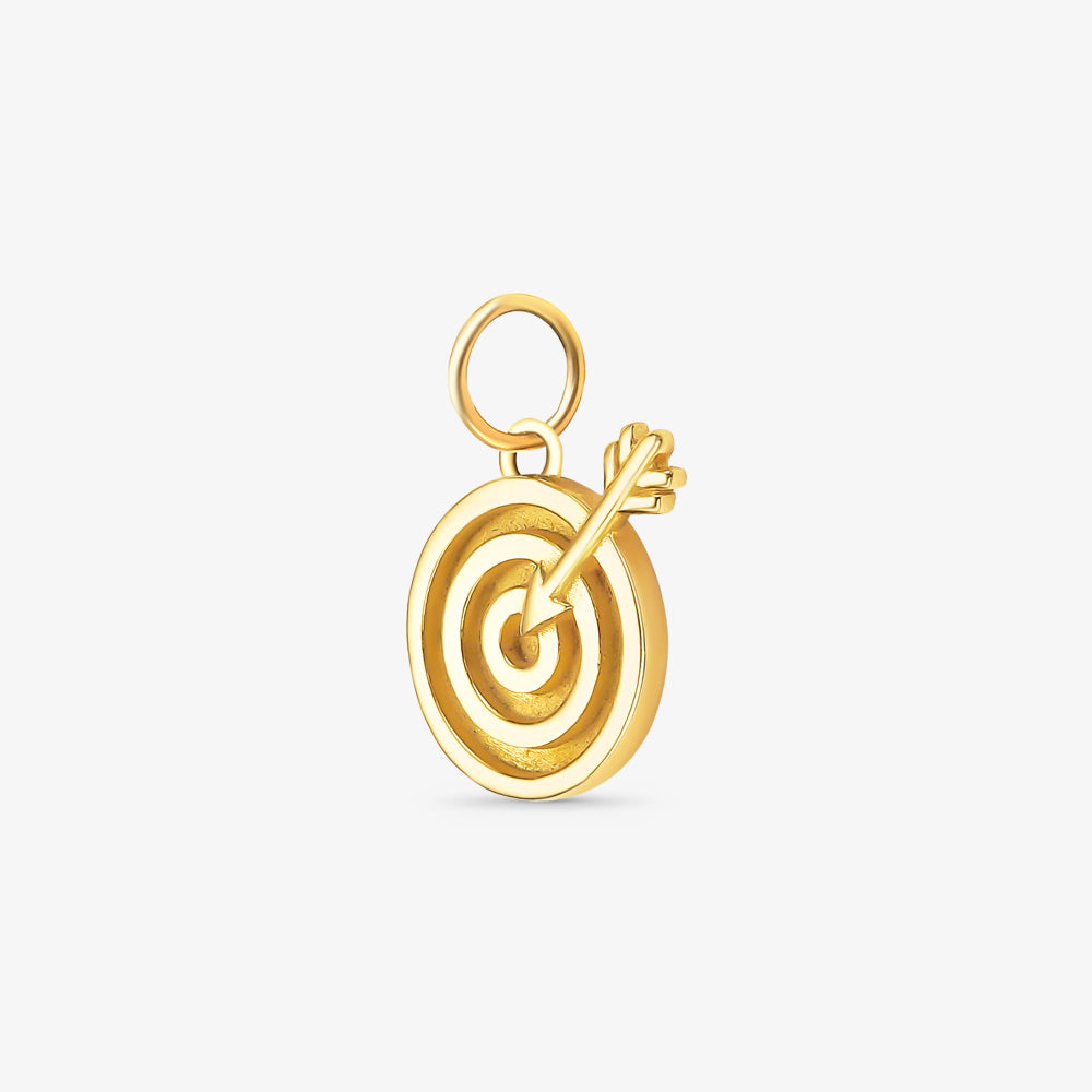 Pingente Alvo e Flecha em Ouro Amarelo 18K