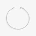 Pulseira Elo Português Diamantada em Ouro Branco 18K, 18,5cm