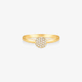 Anel Íris Chuveiro com Diamantes em Amarelo Ouro 18K com Diamantes