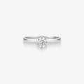 Anel Solitário Arcádia com Diamante em Ouro Branco 18K