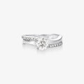 Anel Solitário Elora com Diamante em Ouro Branco 18K
