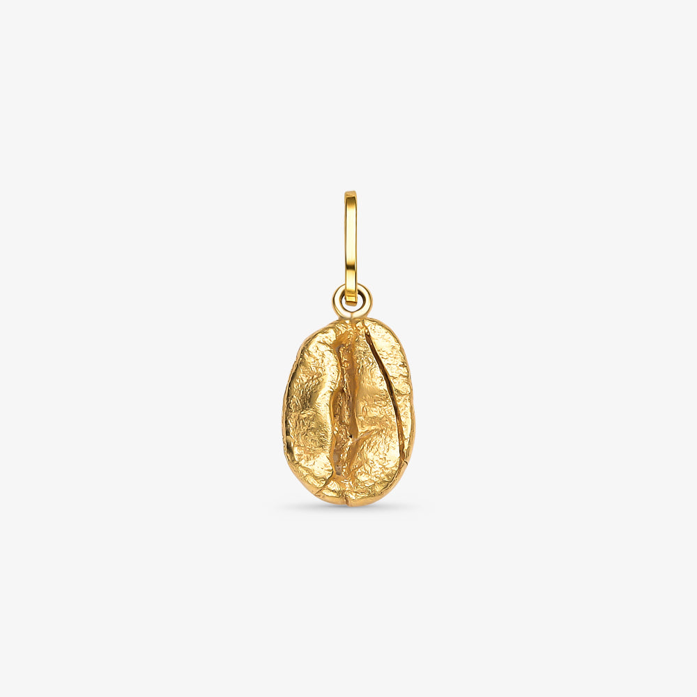Pingente Grão de Café em Ouro Amarelo 18K