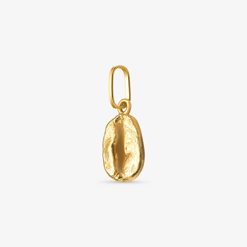 Pingente Grão de Café em Ouro Amarelo 18K