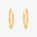 Brinco Argola Bojuda em Ouro Amarelo 18K