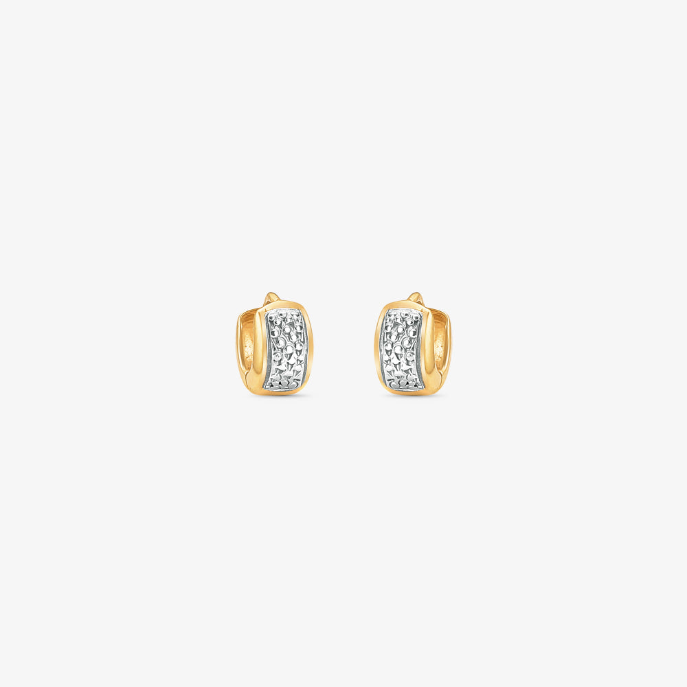Brinco Argola Mí em Ouro Amarelo 18K