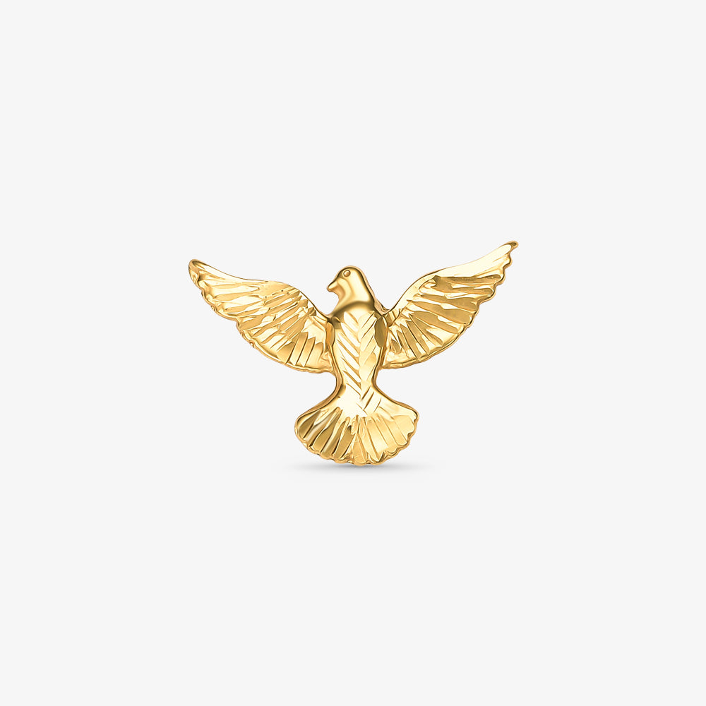 Pingente Divino Espírito Santo em Ouro Amarelo 18K