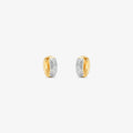 Brinco Argola PP Bicolor em Ouro 18K