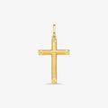 Pingente cruz PP lisa 0,18g ouro 18k750