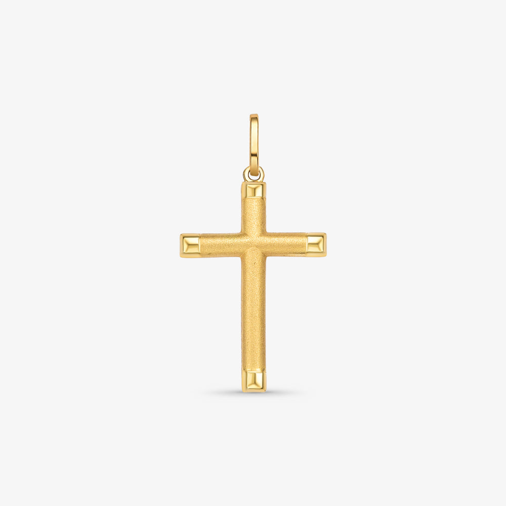 Pingente cruz PP lisa 0,18g ouro 18k750