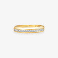 Anel 3 Fios com Diamantes em Ouro Amarelo 18K