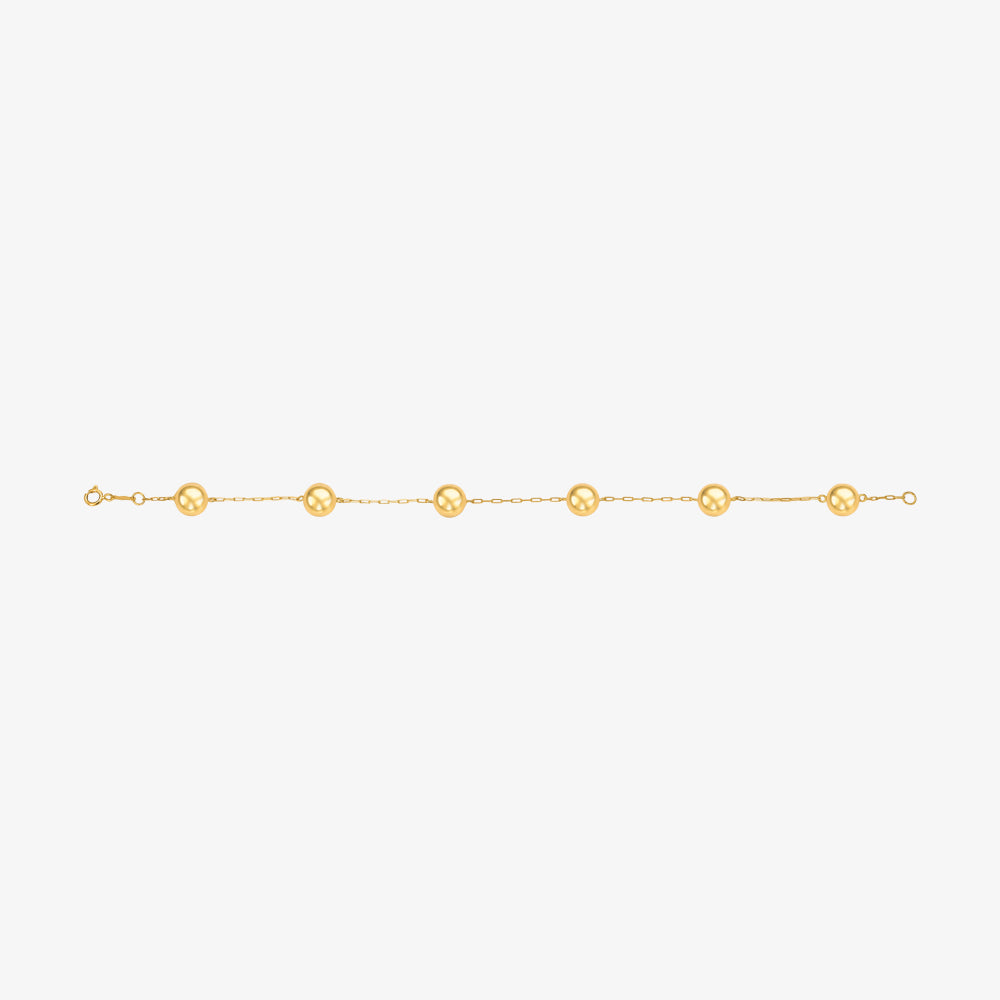 Pulseira Cartier com Bola em Ouro Amarelo 18K, 18cm