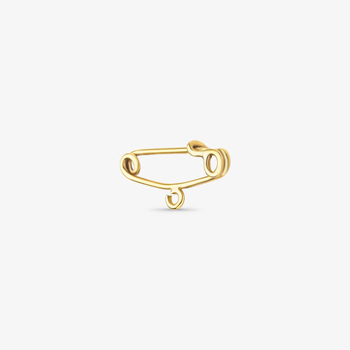 Alfinete Liso com 1 em Ouro Amarelo 18K