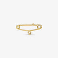 Alfinete Liso com 1 em Ouro Amarelo 18K