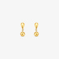 Brinco Baby Pendente Bola em Ouro Amarelo 18K