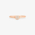 Anel Fio com Diamantes em Ouro Amarelo 18K
