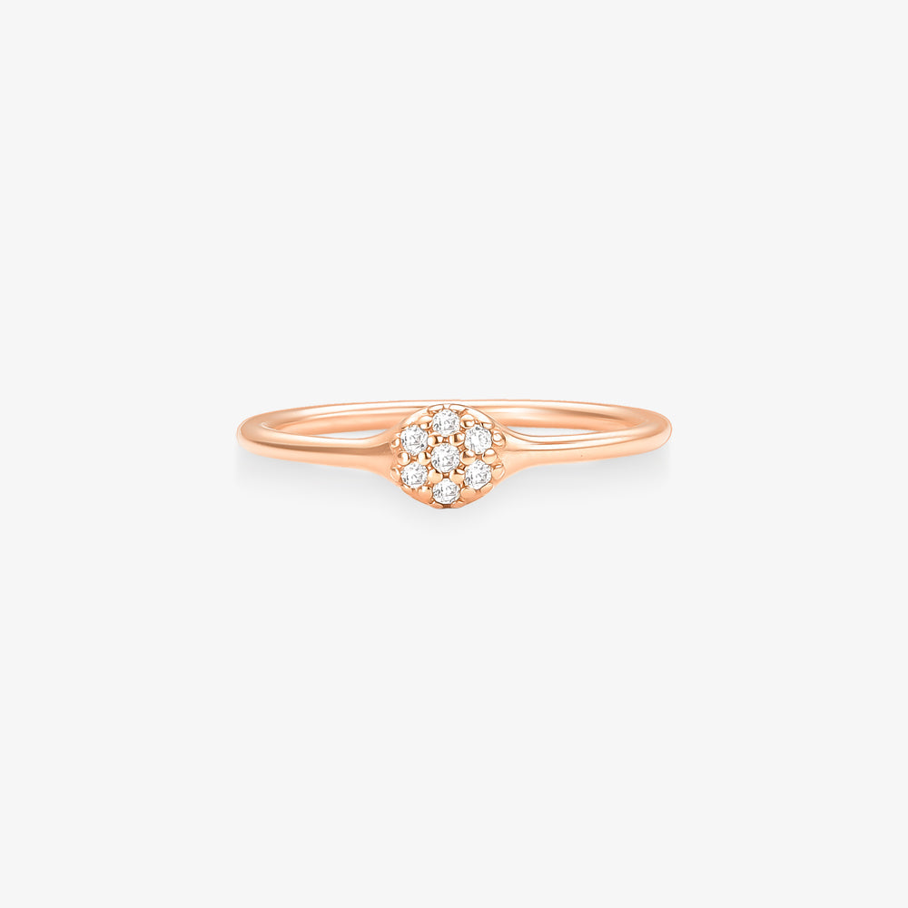 Anel Fio com Diamantes em Ouro Amarelo 18K