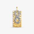 Pingente Infinito com Diamantes em Ouro Amarelo 18K