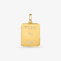Pingente Plaquinha Filho Te Amo em Ouro Amarelo 18K