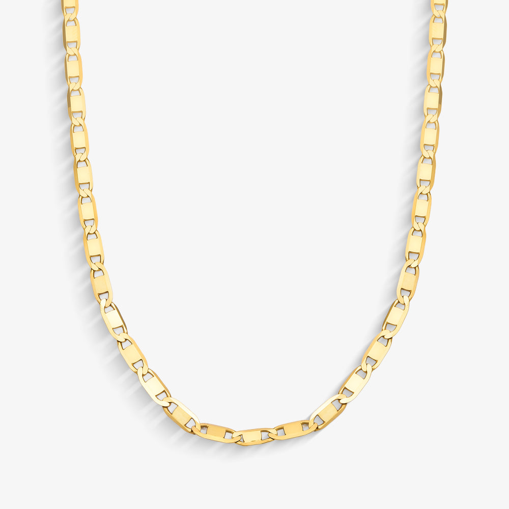 Corrente Piastrine em Ouro Amarelo 18K, 70cm
