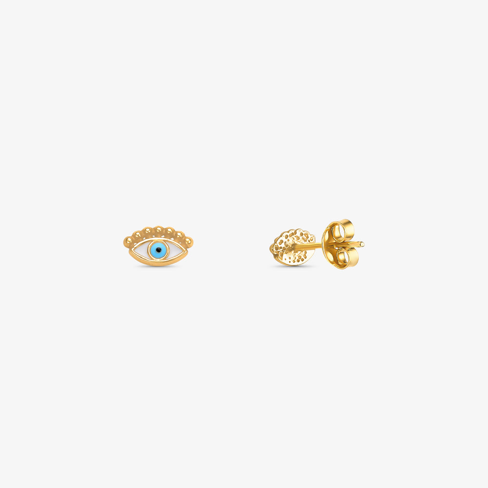 Brinco Olho Grego em Ouro Amarelo 18K