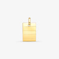 Pingente Plaquinha em Ouro Amarelo 18K