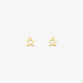 Brinco Infantil Estrela Vazada em Ouro Amarelo 18K