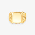 Anel Chapinha Forrado em Ouro Amarelo 18K