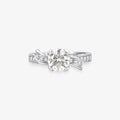 Anel Solitário Valence com Diamante em Ouro Branco 18K
