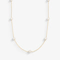 Gargantilha Cartier com Pérola Natural em Ouro Amarelo 18K, 40cm