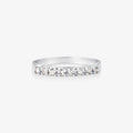 Anel Meia Aliança Vita com Diamantes em Ouro Branco 18K