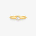 Anel Solitário Mirella com Diamante em Ouro Amarelo 18K