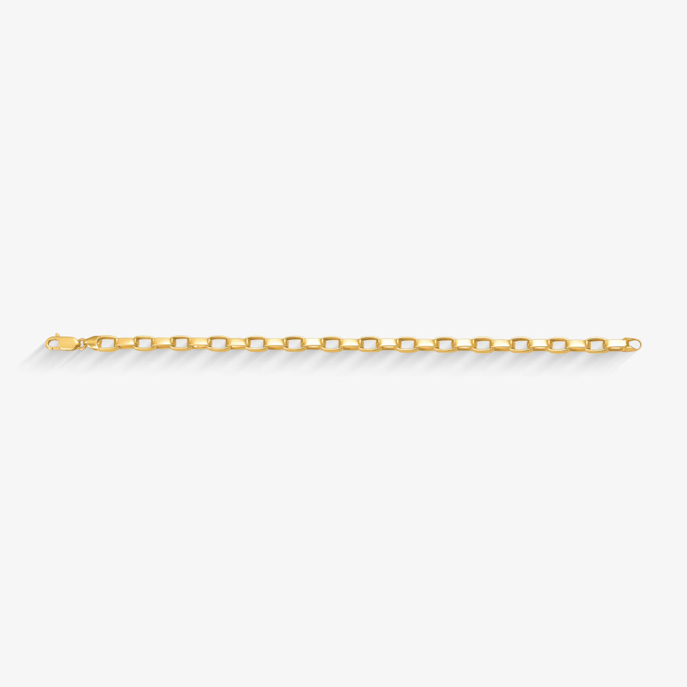Pulseira Cartier Cadeado Oca em Ouro Amarelo 18K, 22,5cm