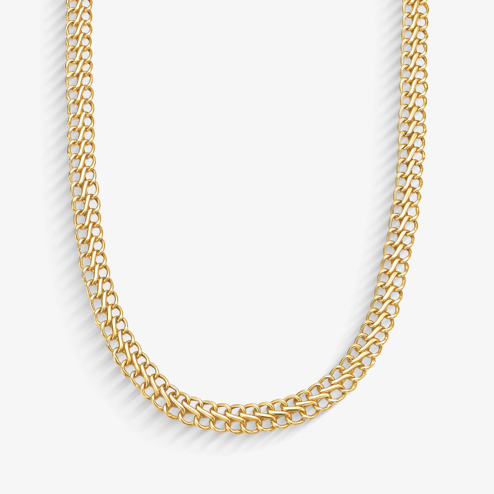 Corrente Lacraia Fio 0,80 em Ouro Amarelo 18K, 45cm