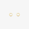 Brinco Sol Médio Vazado em Ouro Amarelo 18K