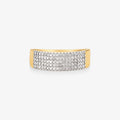 Anel Opus com Diamantes em Ouro Amarelo 18K
