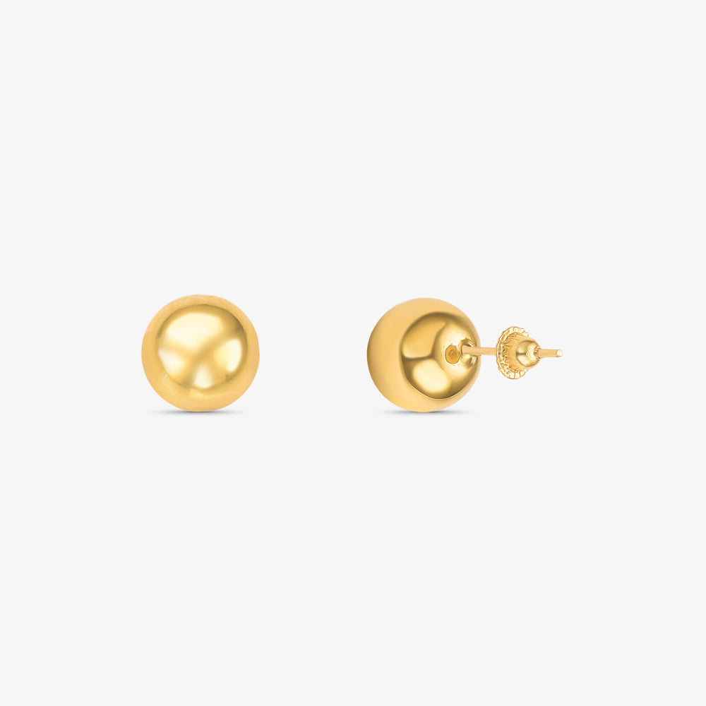 Brinco Bola em Ouro Amarelo 18K, 8.5mm