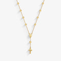 Terço Maria das Graças com 46cm em Ouro Amarelo 18K