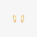 Brinco Argola Redonda Fio Quadrado em Ouro Amarelo 18K