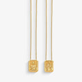 Escapulário Sagrado Coração P com 61cm em Ouro Amarelo 18K