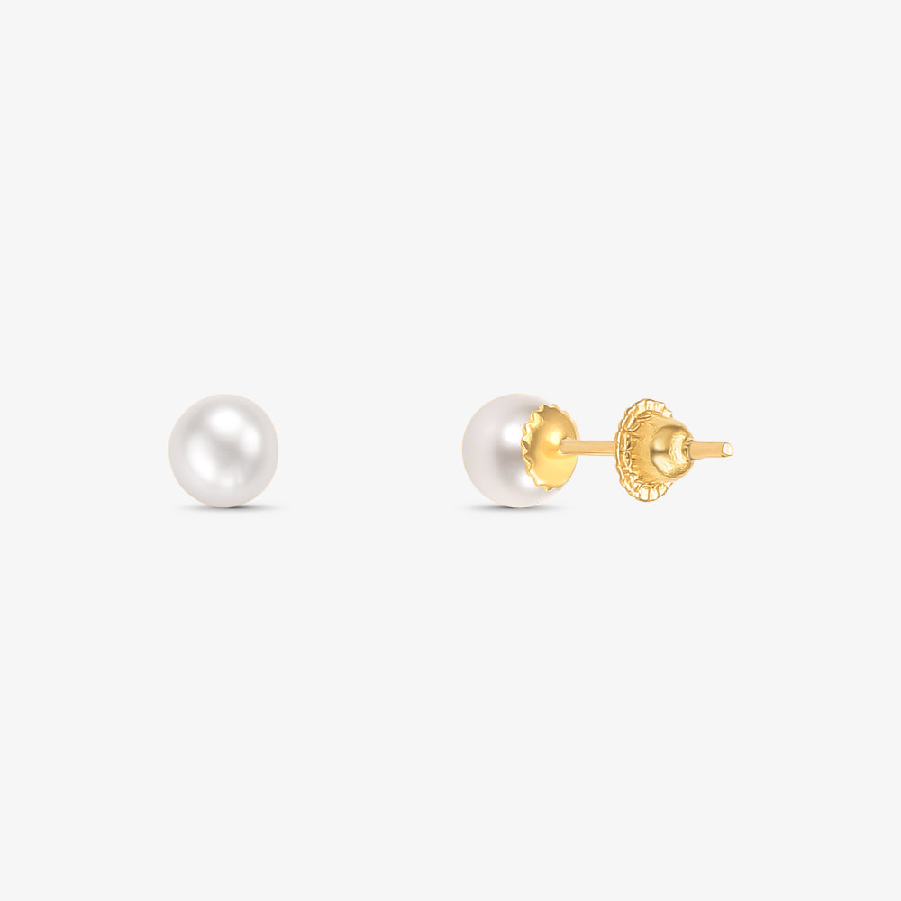 Brinco Pérola em Ouro Amarelo 18K