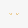 Brinco Micro Borboleta Baby em Ouro Amarelo 18K