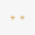 Brinco Baby Estrela Radiante em Ouro Amarelo 18K