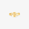 Anel Infantil ABC em Ouro Amarelo 18K
