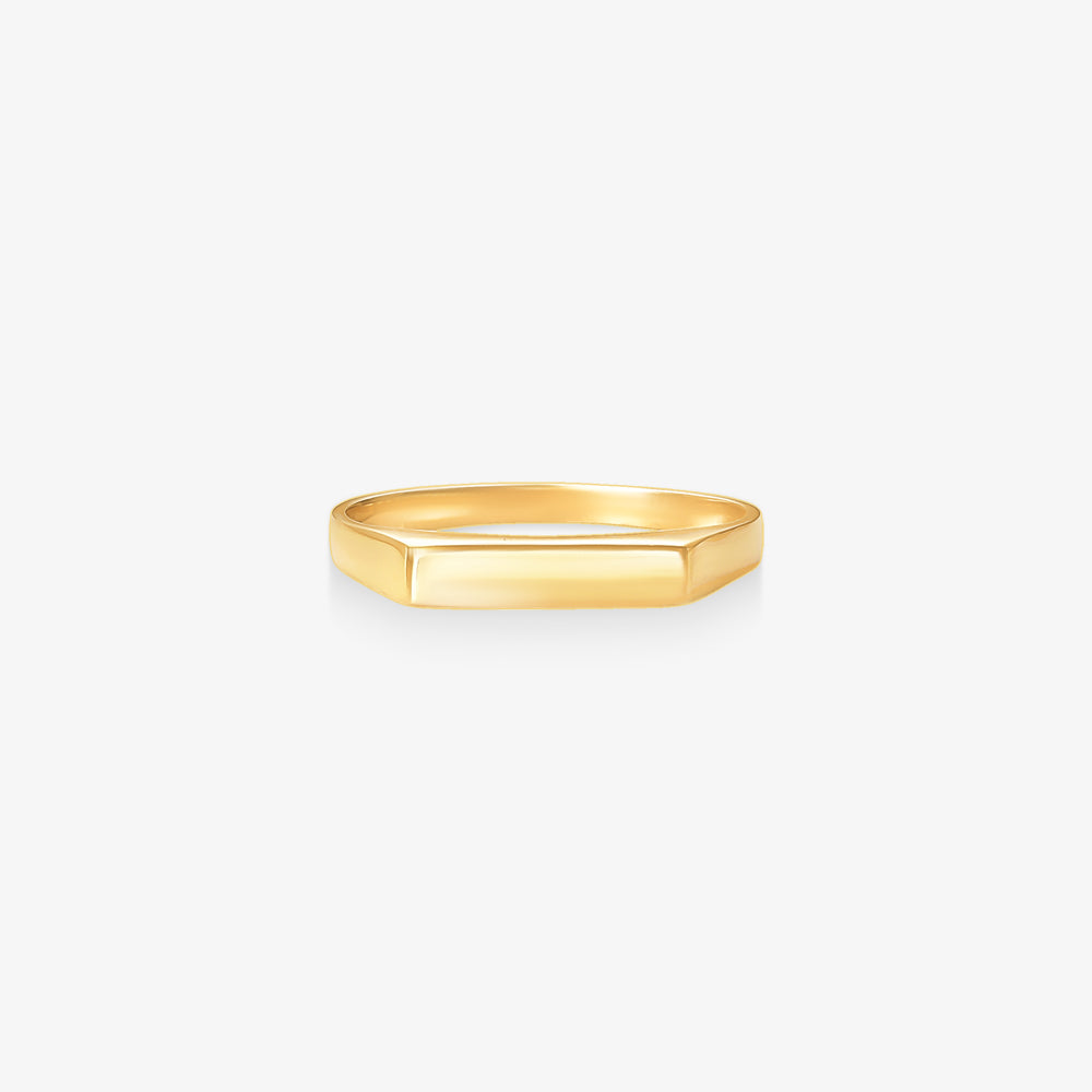 Anel Chapinha Fino em Ouro Amarelo 18K