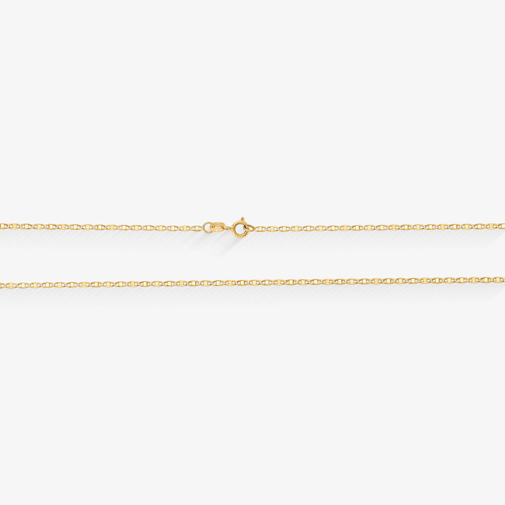 Corrente Piastrine em Ouro Amarelo 18K, 40cm