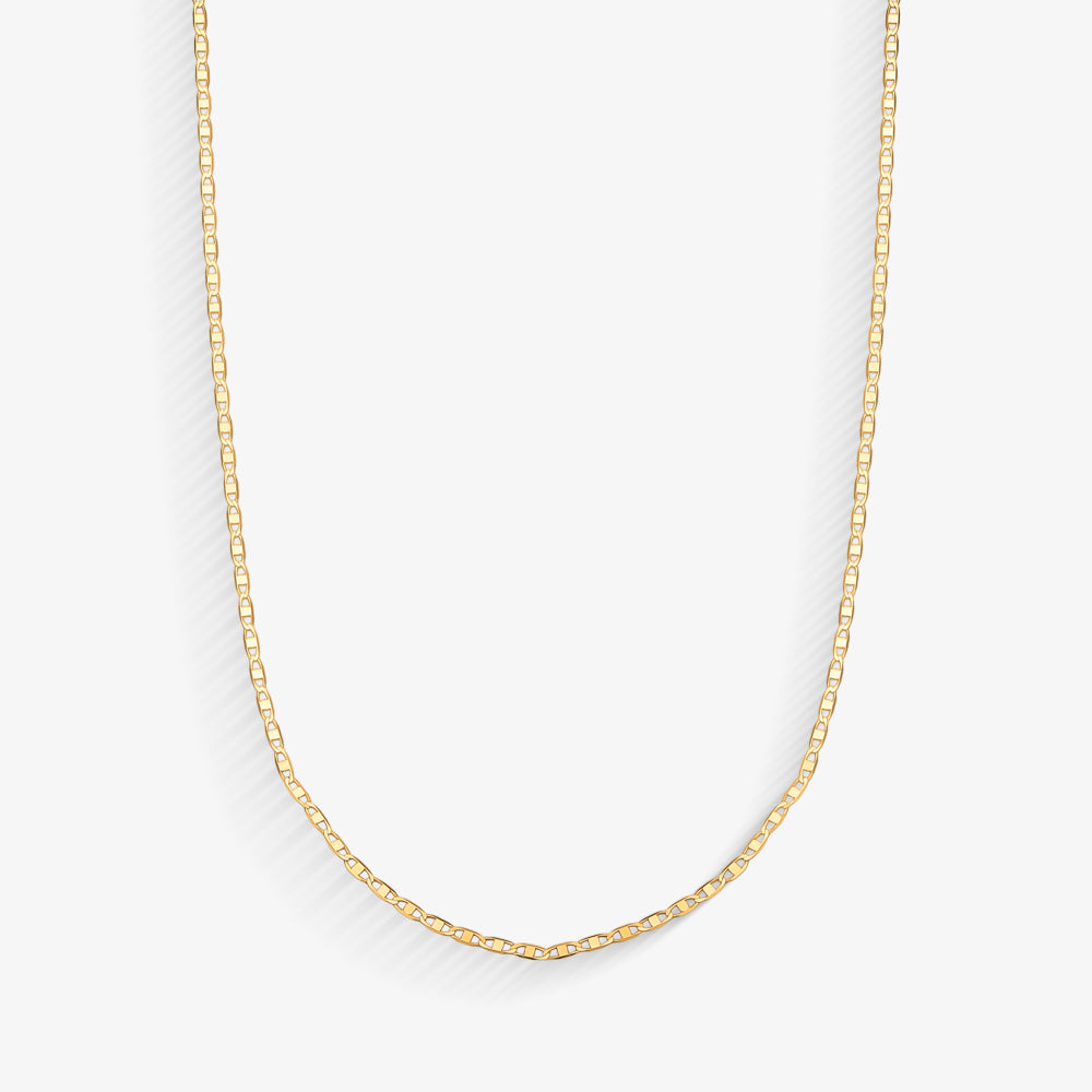 Corrente Piastrine em Ouro Amarelo 18K, 40cm