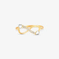 Anel Infinito em Ouro Amarelo 18K